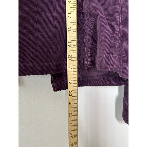 Eddie Bauer Jacket Womens Purple Corduroy Button Up Long Sleeve Size Small - Picture 6 of 10